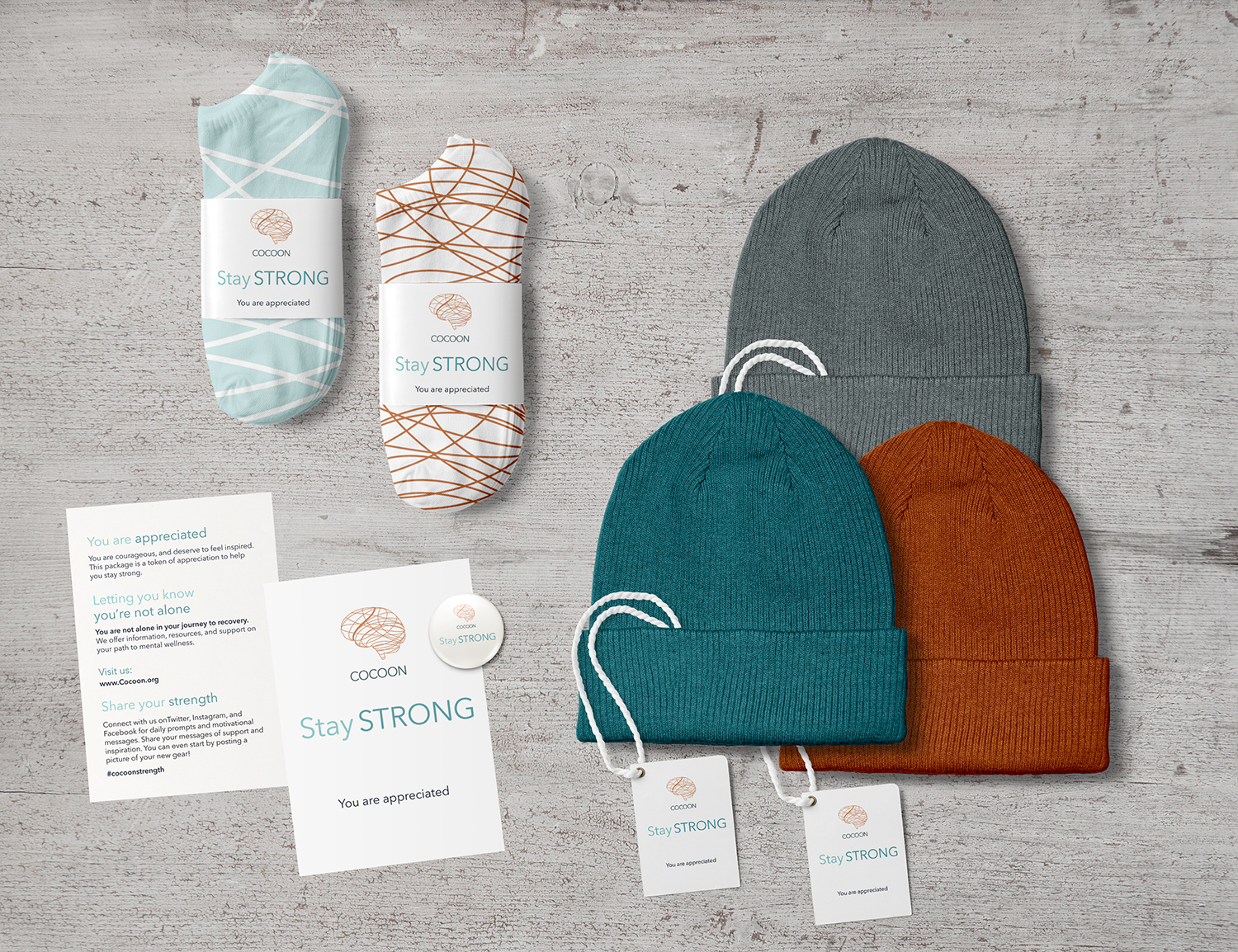 Cocoon Branding fundraising items