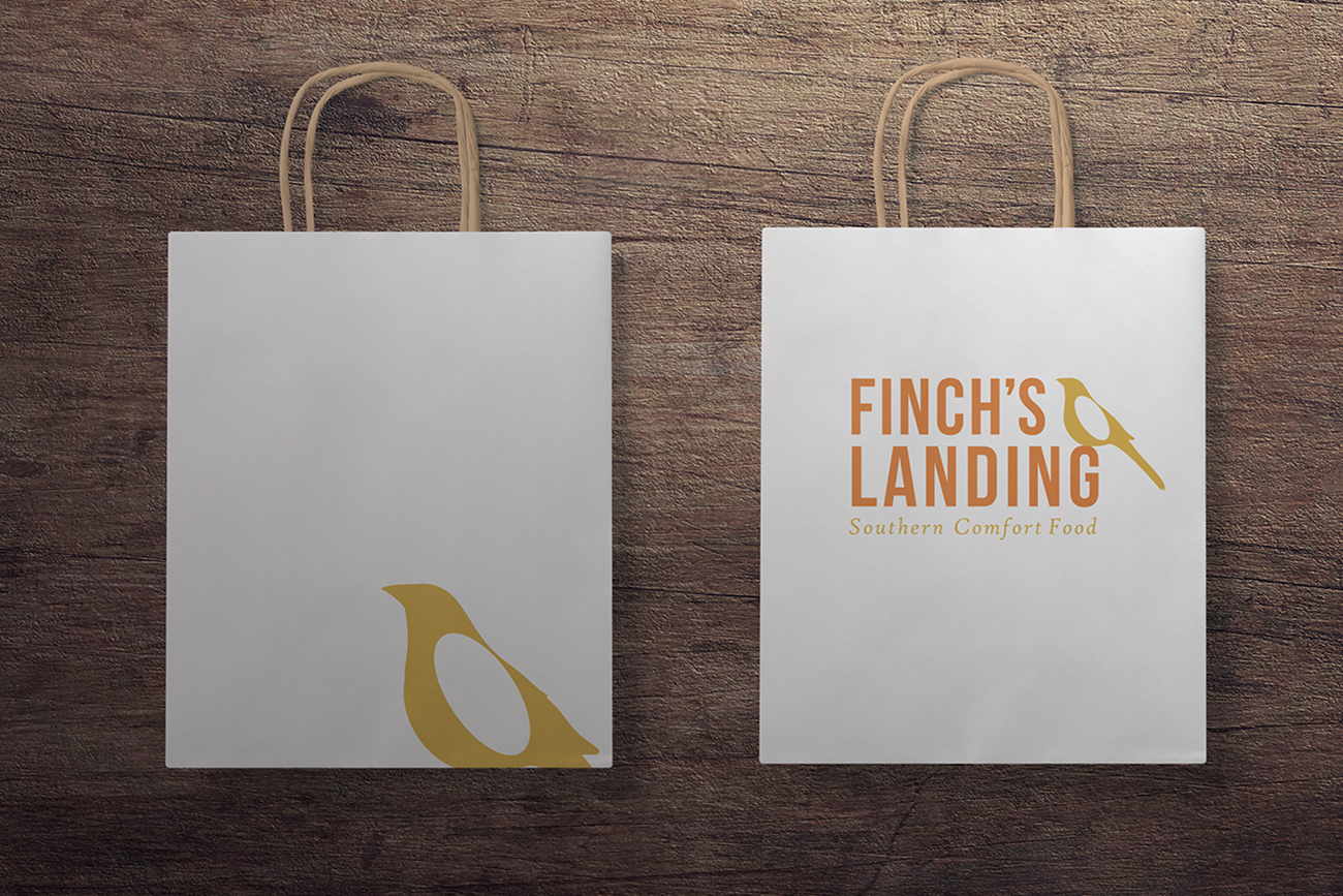 Finch's Landing takeaway bags