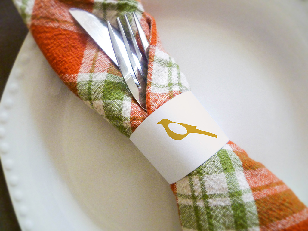 Finch's Landing napkin ring