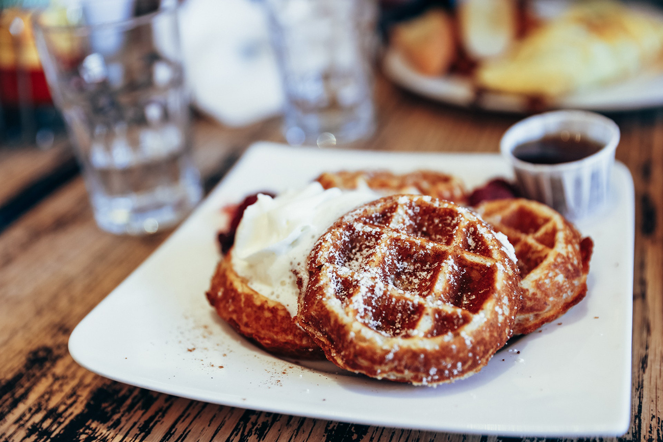 Finch's Landing brunch waffles